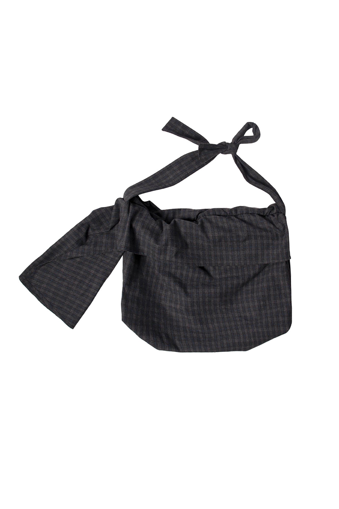 Sac Hobo en Laine à Carreaux Élégant