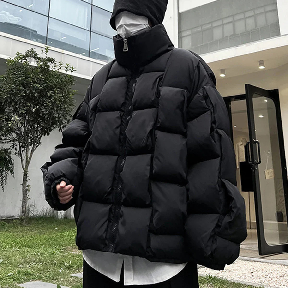 Veste en Duvet Tissée