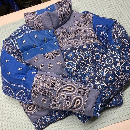 Veste Puffer Motif Bandana