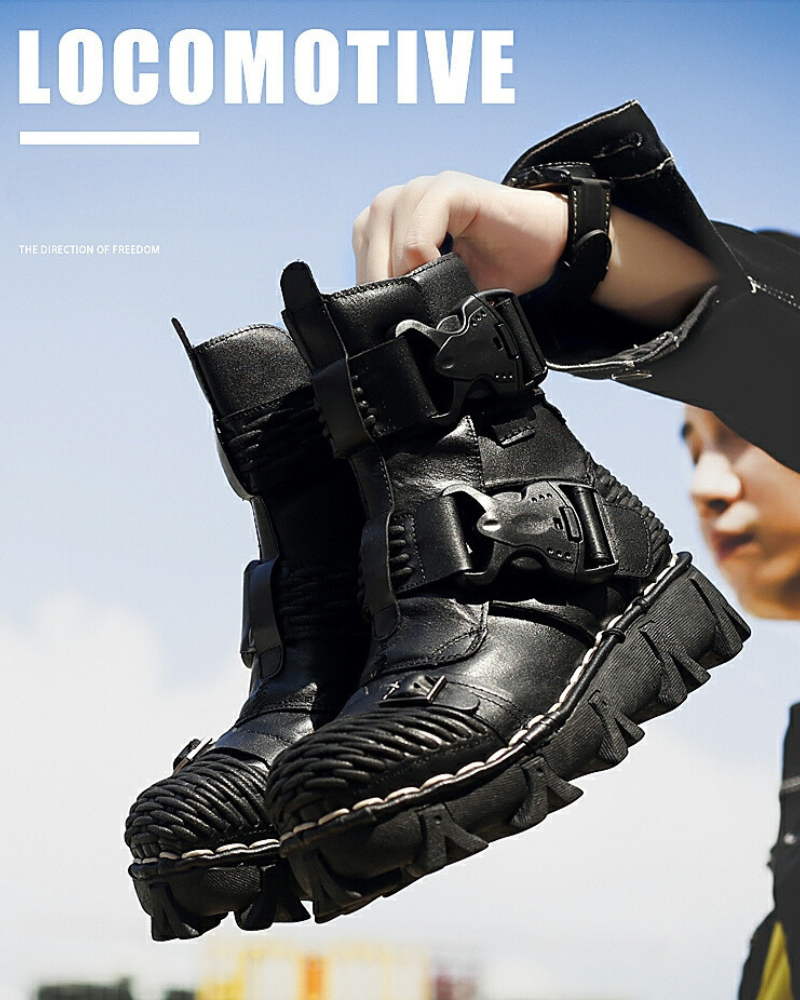 Bottes Techwear à Boucle Polyvalentes