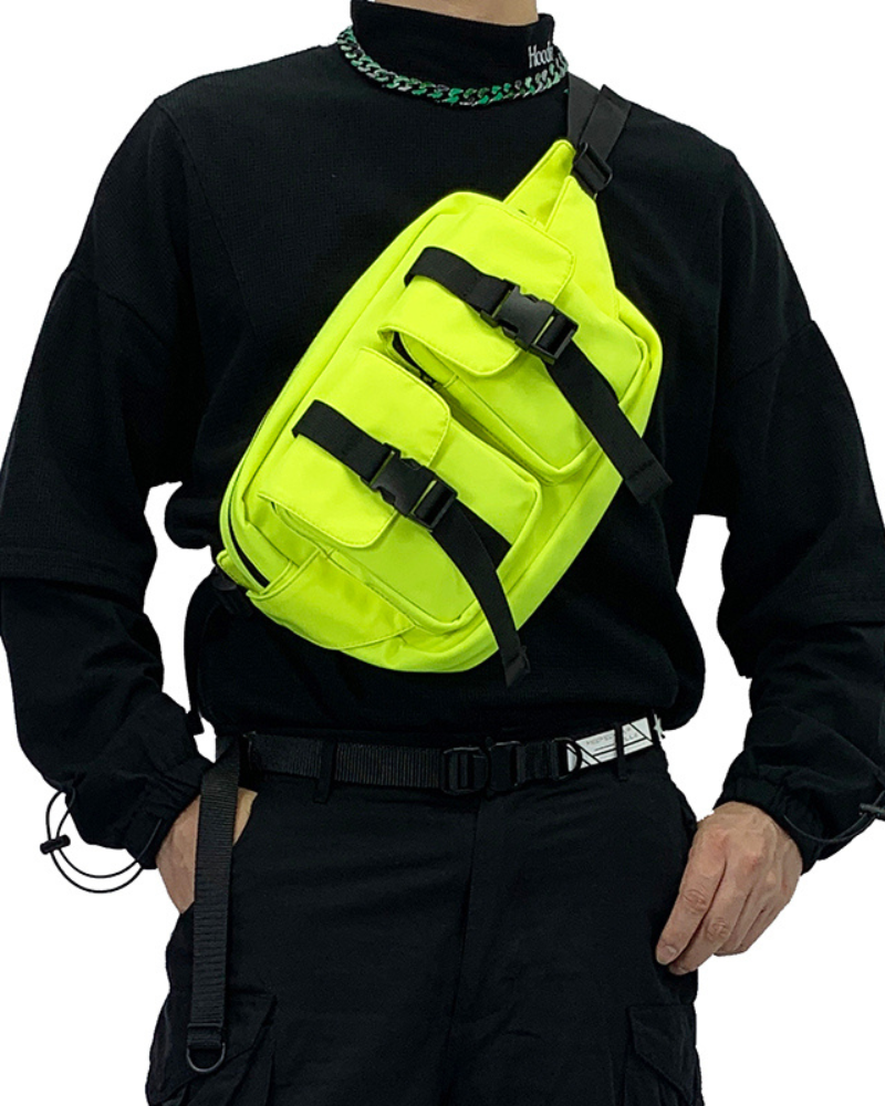 Sac à bandoulière en nylon multifonctionnel