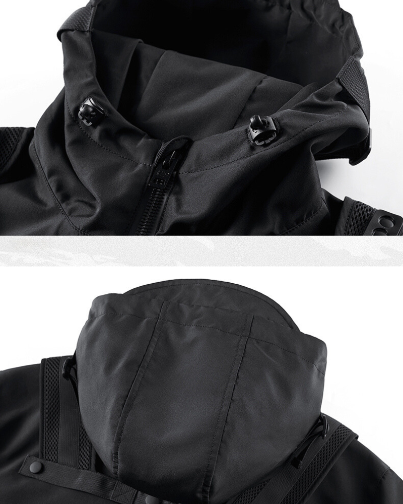 Hoodie à Poches Cargo Multi-Style