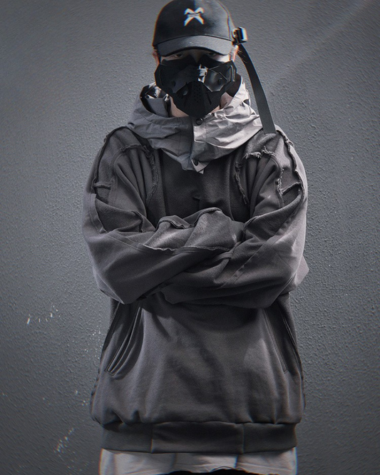 Hoodie Patchwork Délavé Chic