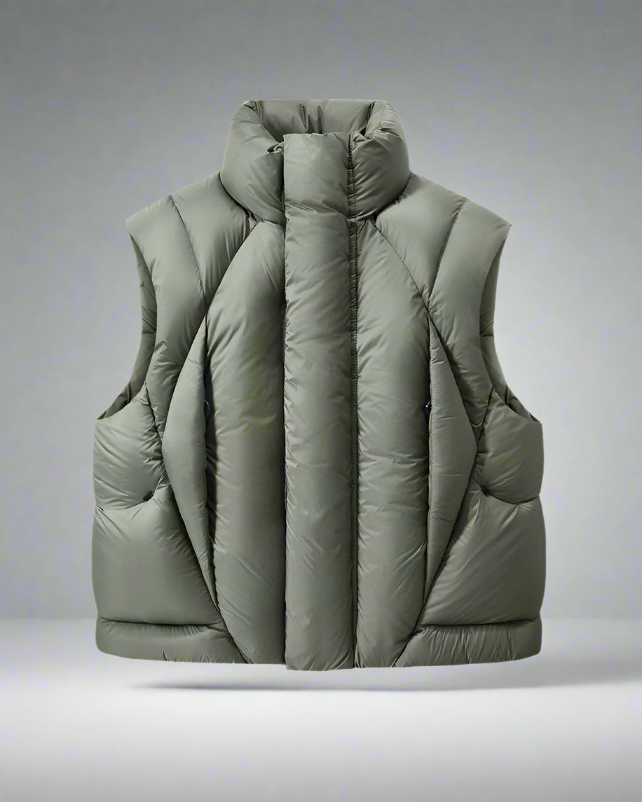 Gilet d'Hiver en Nylon Toutes Saisons
