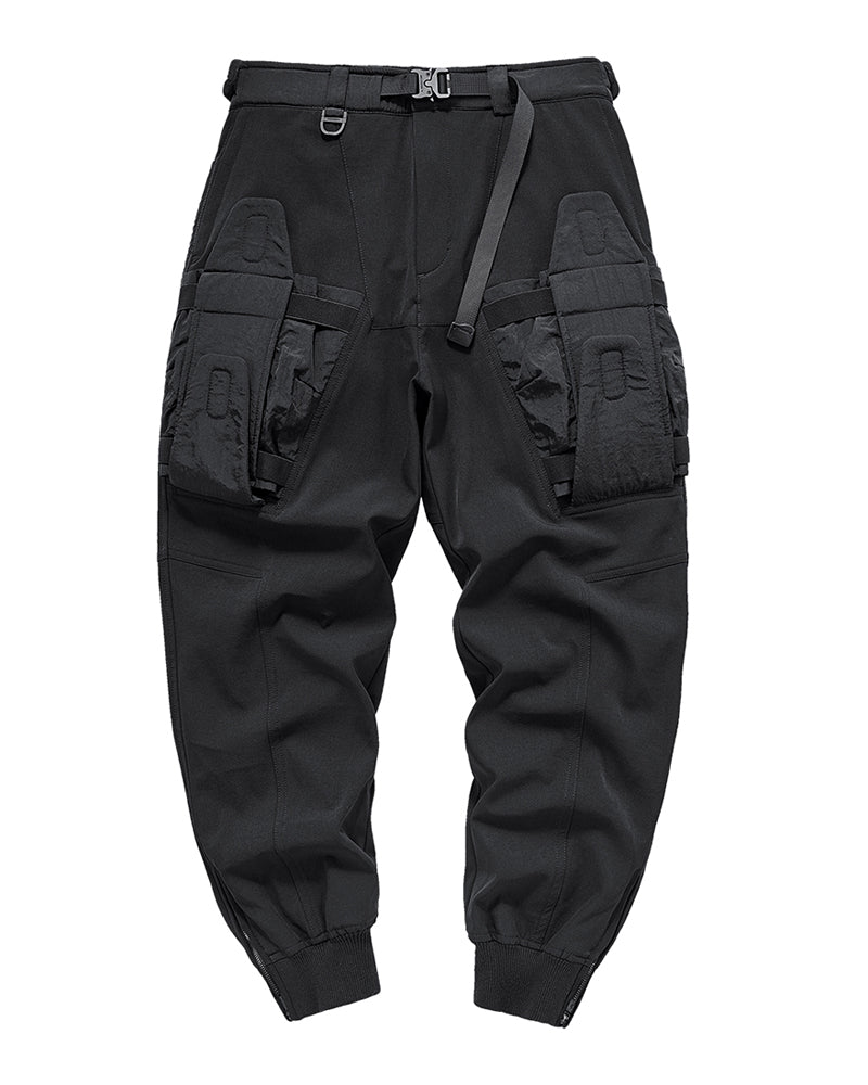 Pantalons Tech en Patchwork Dynamique