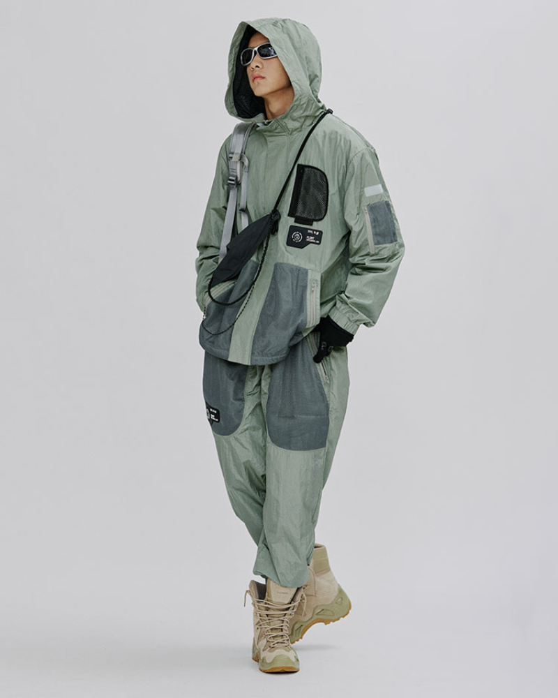 Pantalons Cargo Mesh Chic et Scintillants