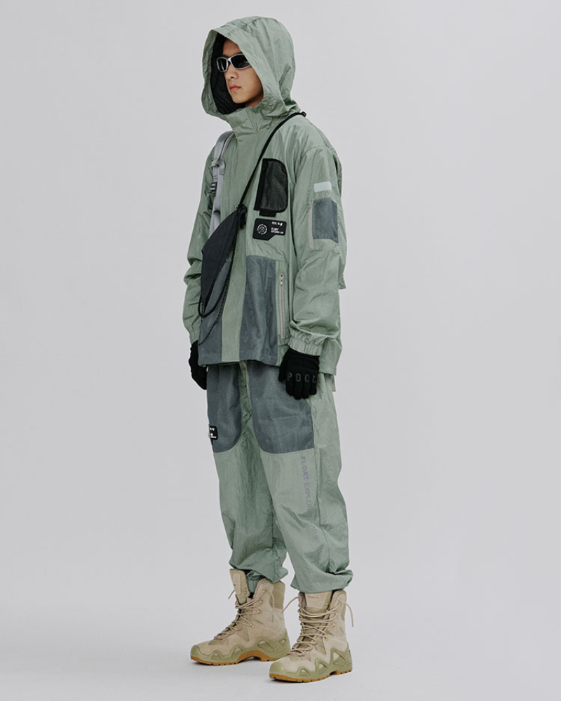 Pantalons Cargo Mesh Chic et Scintillants