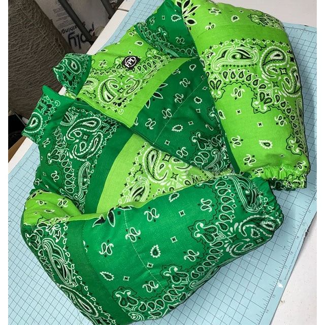 Veste Puffer Motif Bandana