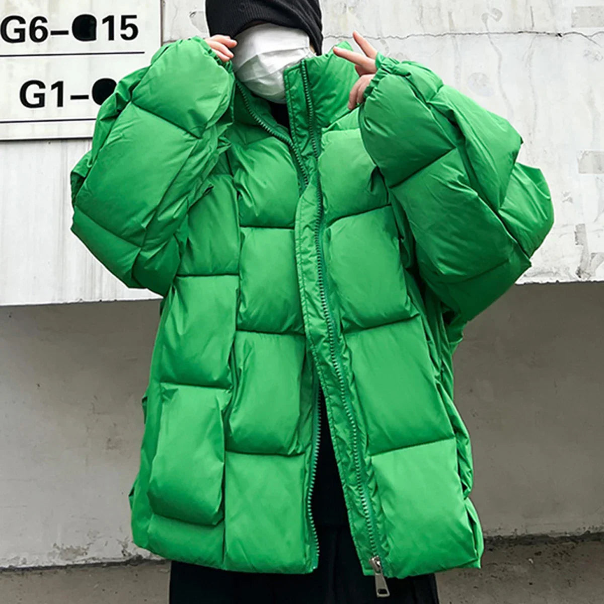 Veste en Duvet Tissée