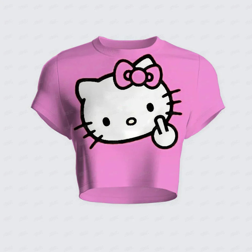 T-shirt Court Hello Kitty