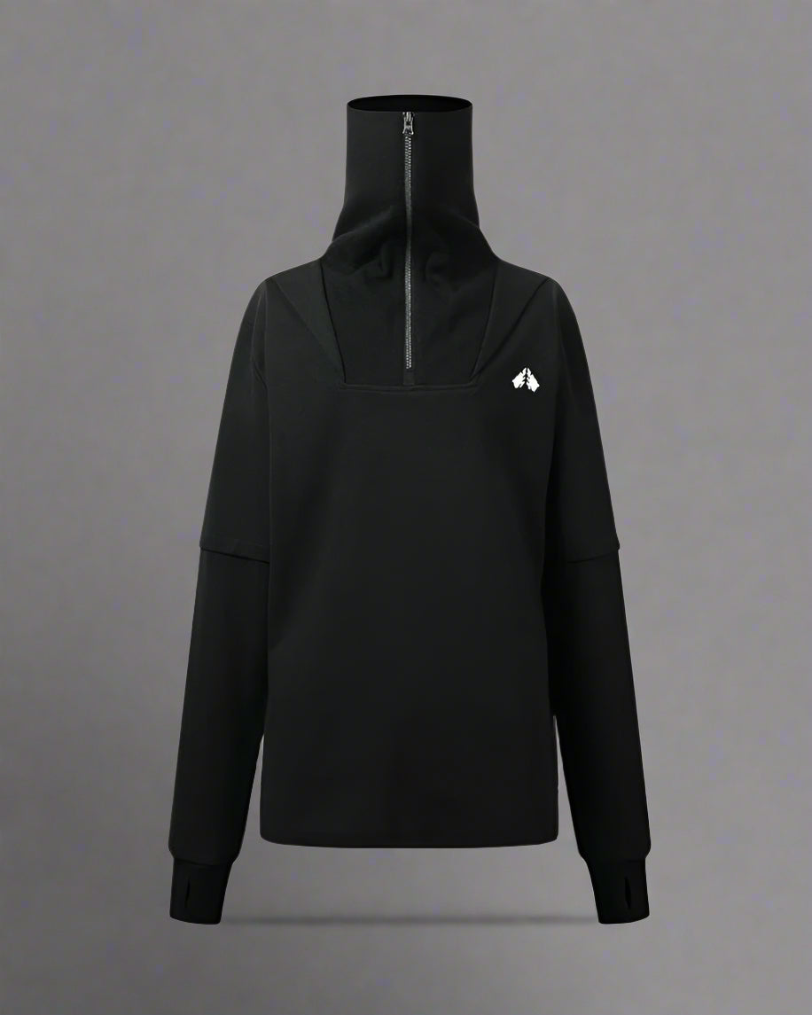 Sweat à Capuche Haut Col Toutes Saisons