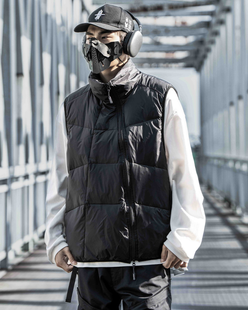 Gilet d'Hiver Confortable avec Fermeture Éclair
