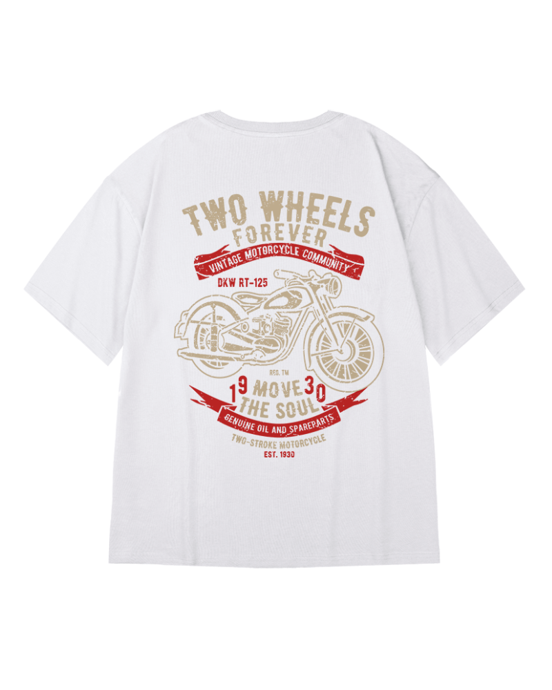 T-shirt Biker Oversized Audacieux