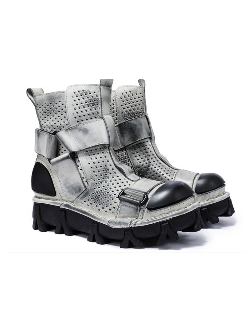 Bottes de Plateforme Rétro Unisexes Audacieuses
