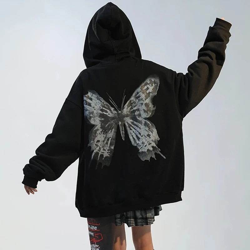 Sweat à Capuche Papillon