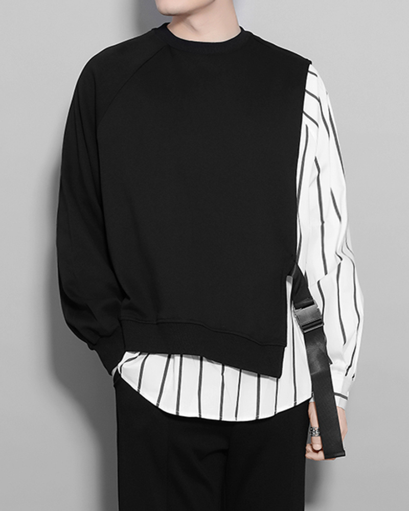 Sweatshirt avec Détails en Ruban Vibrant