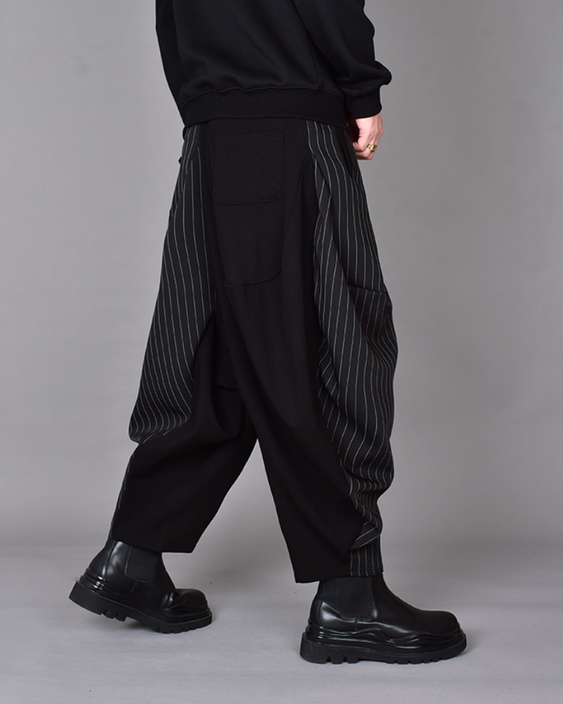 Pantalons Harem Colorblock Chic