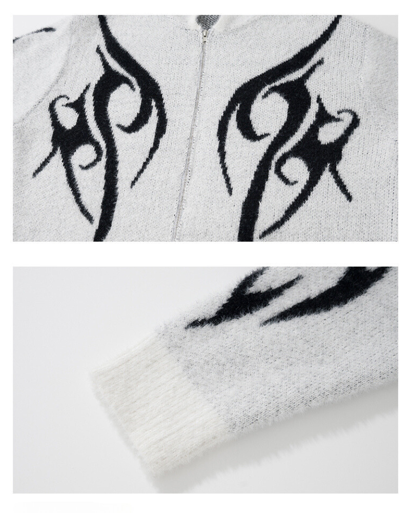 Cardigan à Capuche Noir Élégant