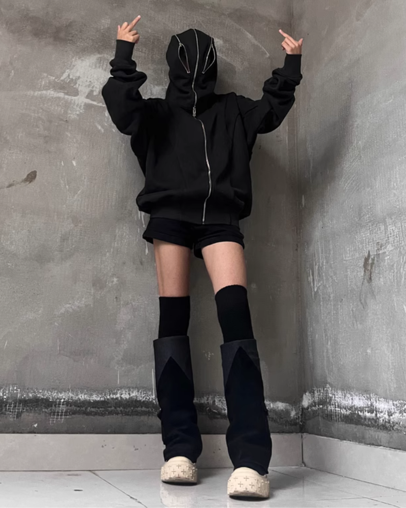 Hoodie Stylé de Ville avec Masque