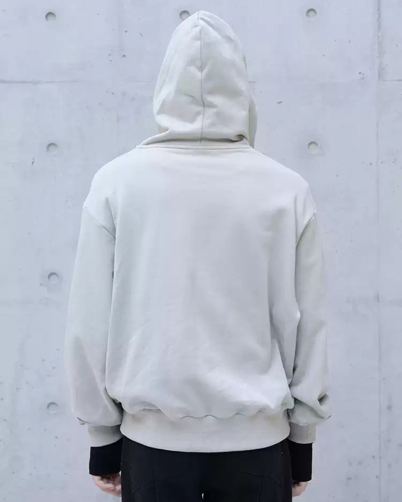 Haut de Sweat à Capuche Zippé Asymétrique