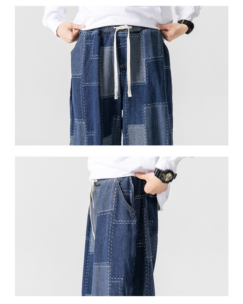 Pantalons Hakama à Carreaux Élégants
