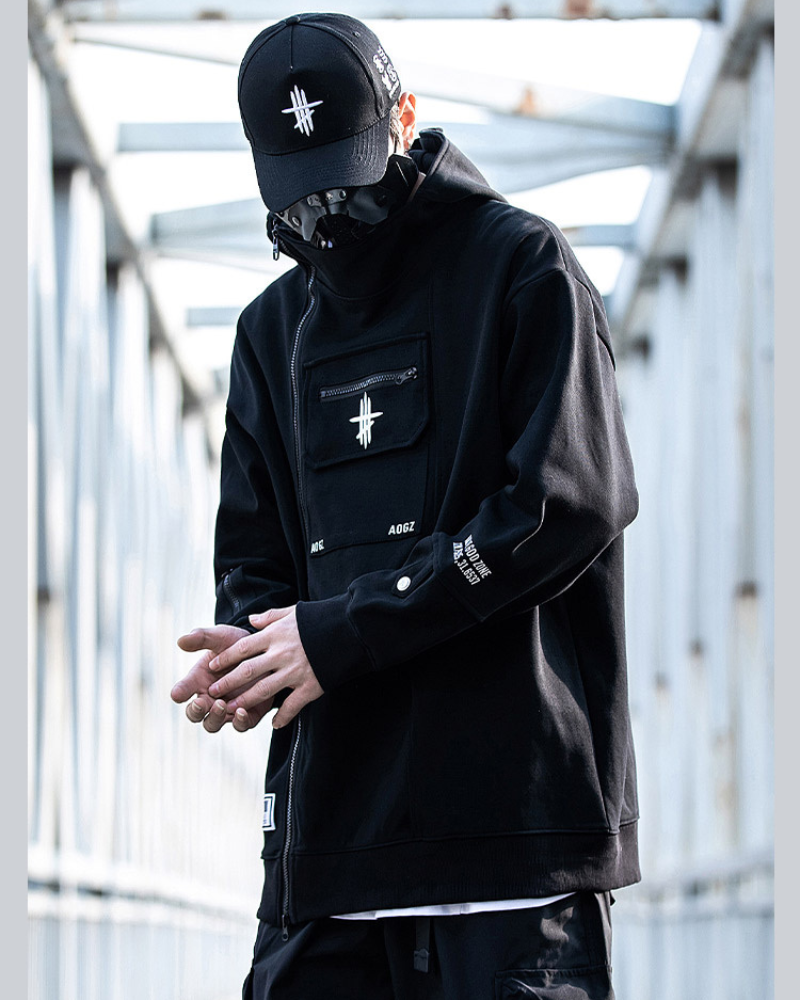 Hoodie Techwear Zip Polyvalent