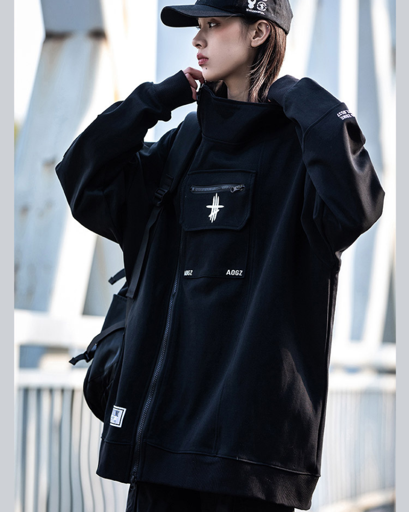 Hoodie Techwear Zip Polyvalent