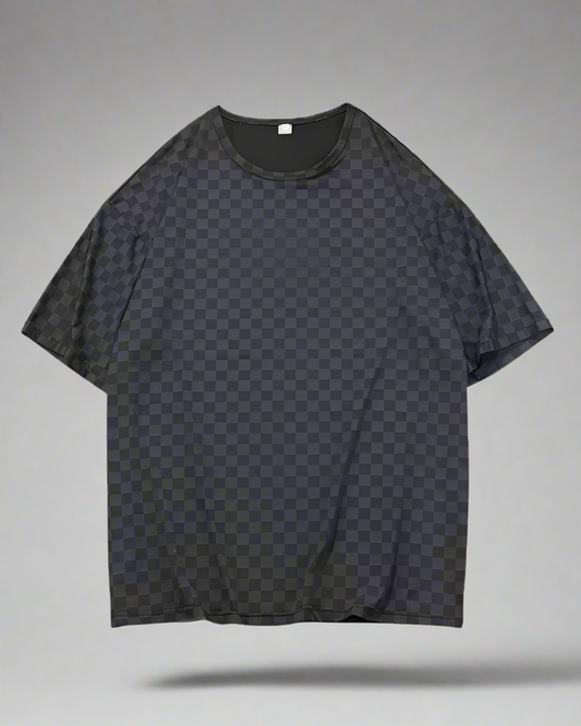 Haut d'été à motif damier élégant