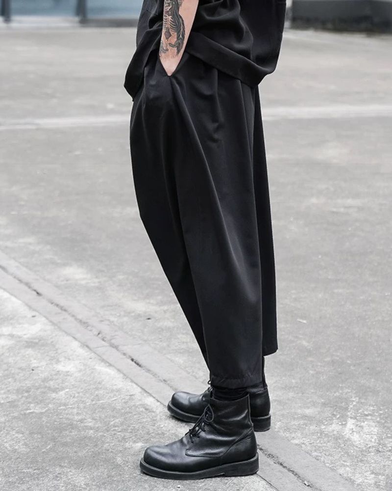 Pantalons Tech Taille Haute Chic