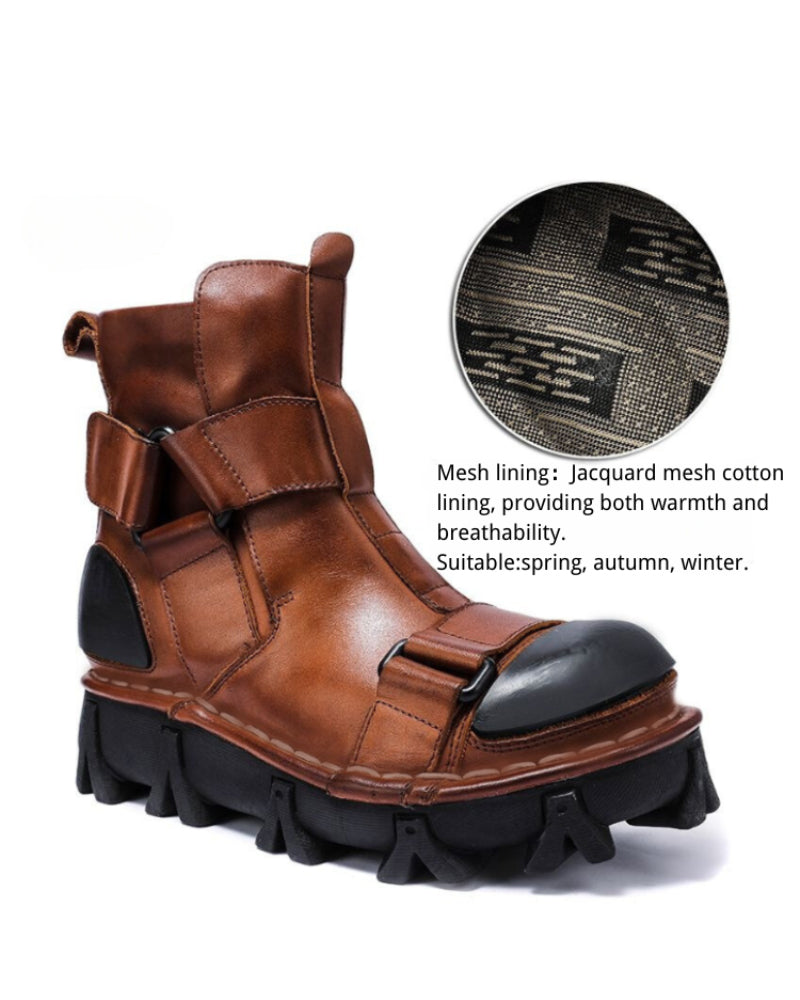 Bottes de Plateforme Rétro Unisexes Audacieuses