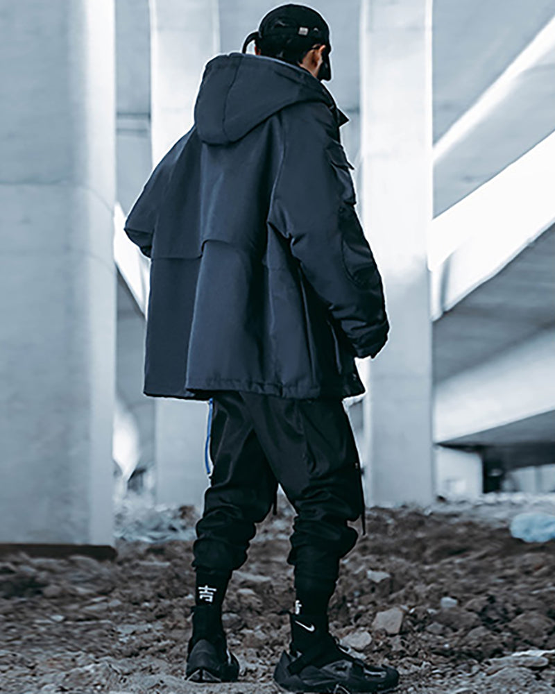 Veste à Capuche Cyberpunk Vibrante