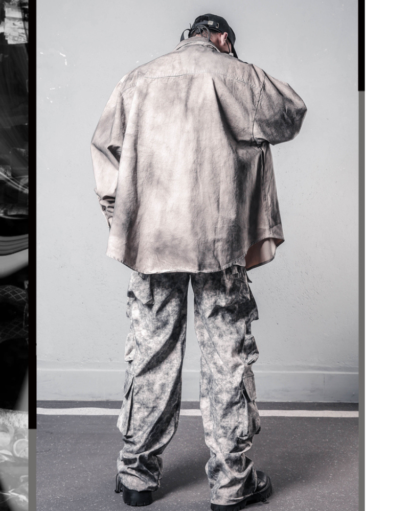Chemise Haut Cargo Tie-Dye Coloré