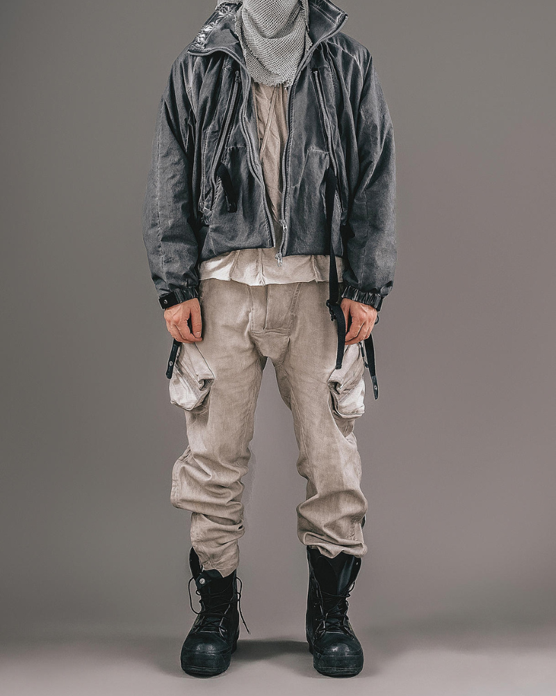 Veste à Poches Nostalgique en Couches