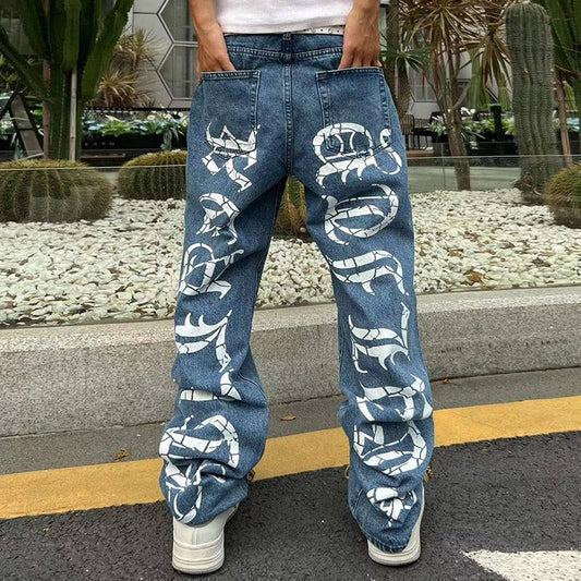 Pantalons Streetwear à Jambes Larges