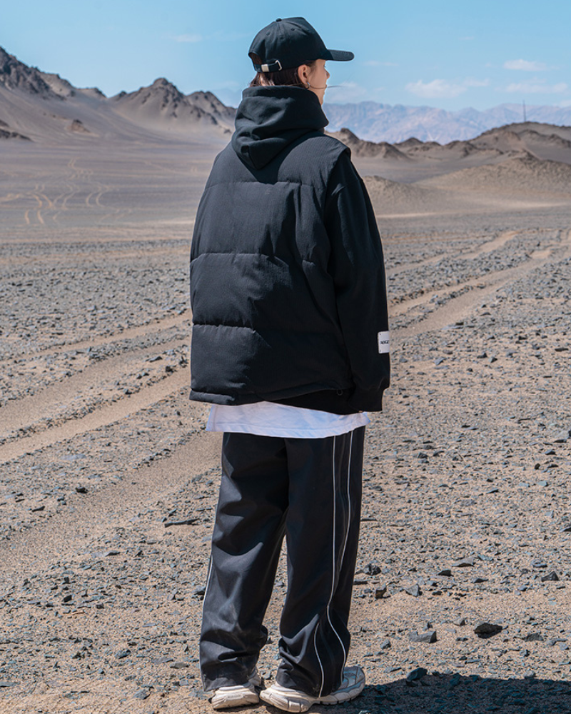 Gilet Zippé en Coton Confortable