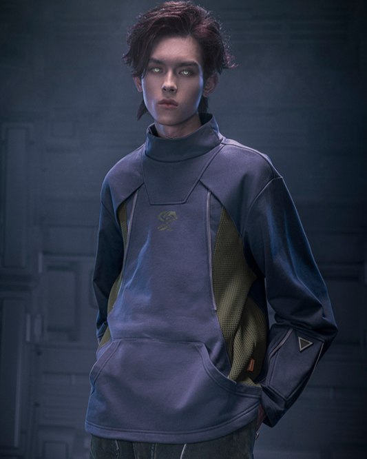 Sweat à Col Roulé Futuriste