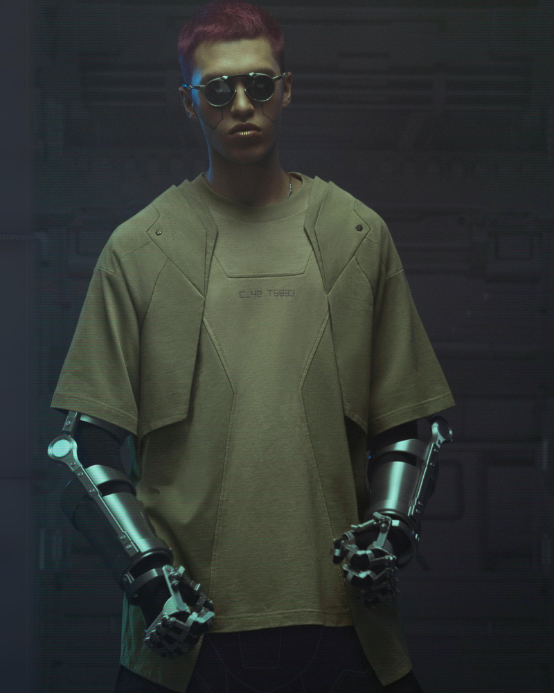 T-Shirt Mecha Cyberpunk