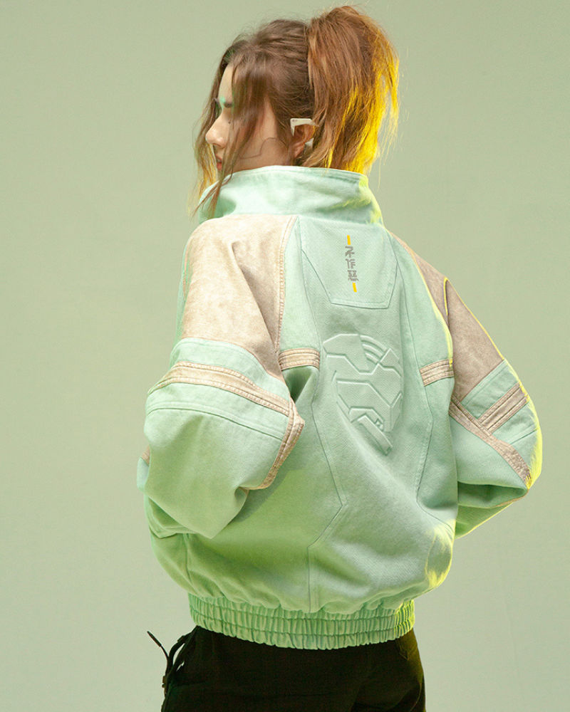 Manteau Patchwork 3D Avant-Garde