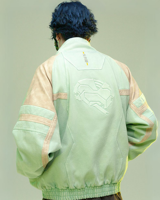 Manteau Patchwork 3D Avant-Garde