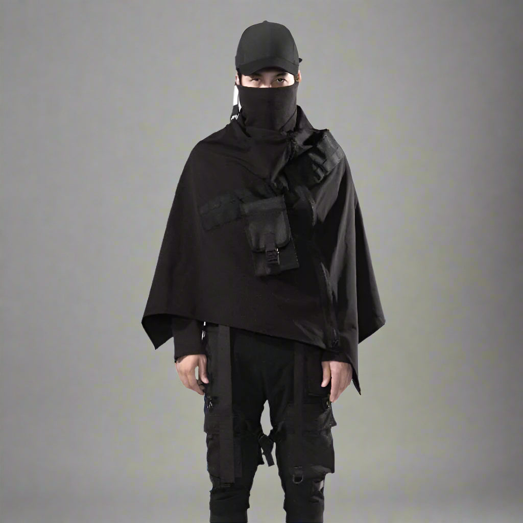Cape Samouraï Noir Cosmique