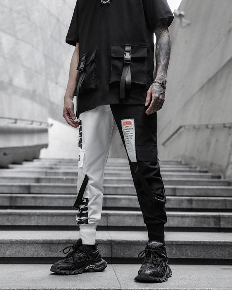 Pantalons Tech Monochromes Chic