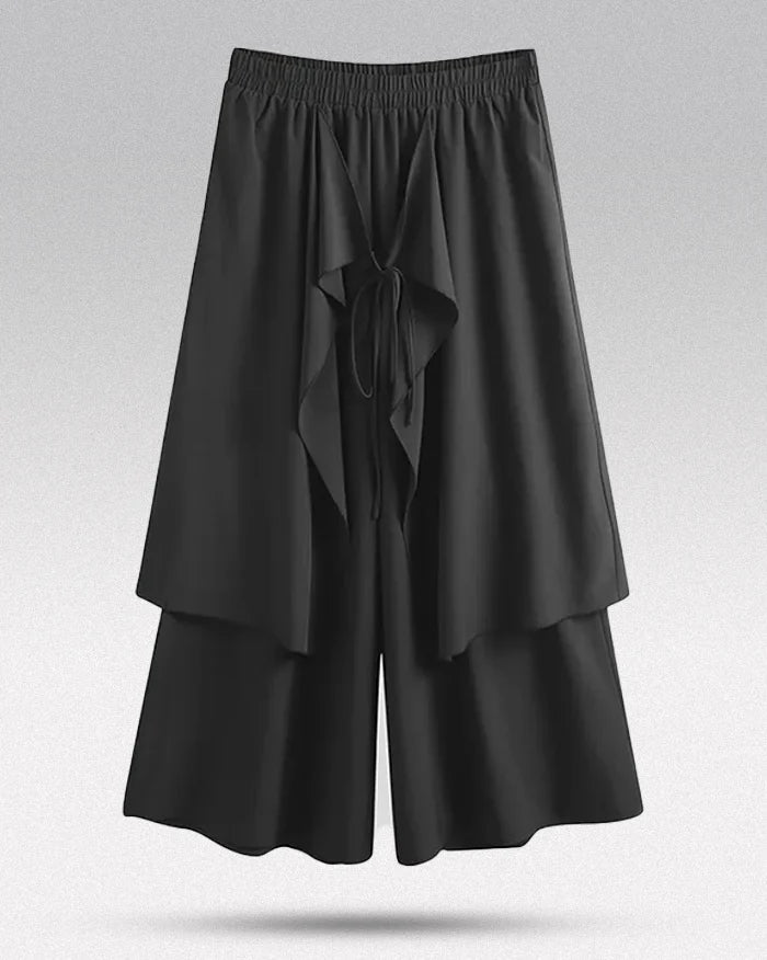 Pantalons Noirs Élégants Japonais