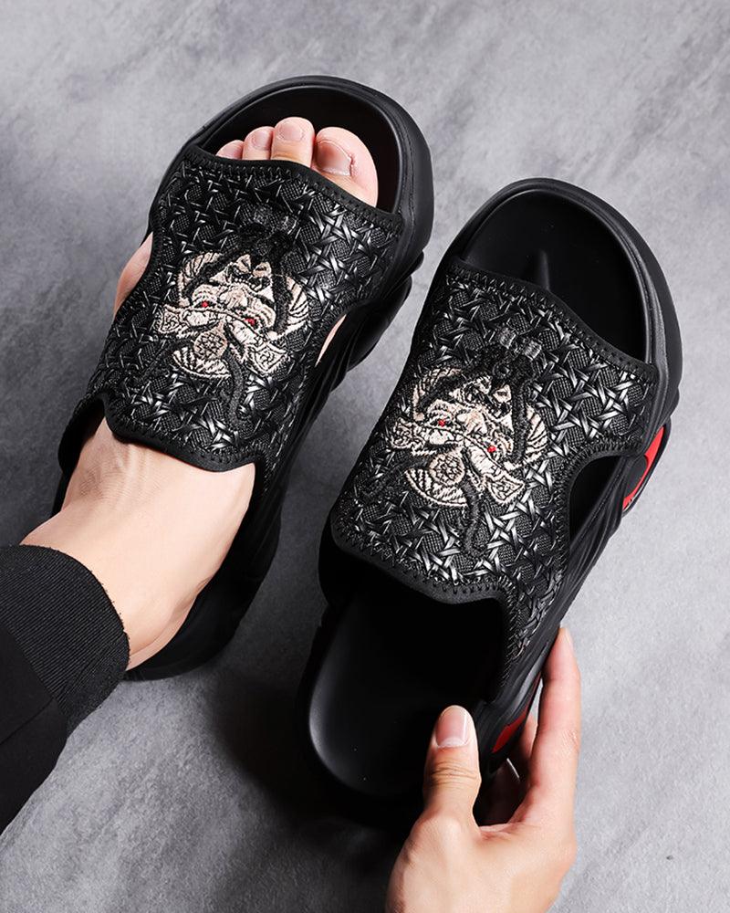 Pantoufles Chic en Noir