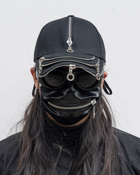 Casquette Zippée Audacieuse pour Rebelles - casquette - Casquette Zippée pour un Look Urbain Audacieux