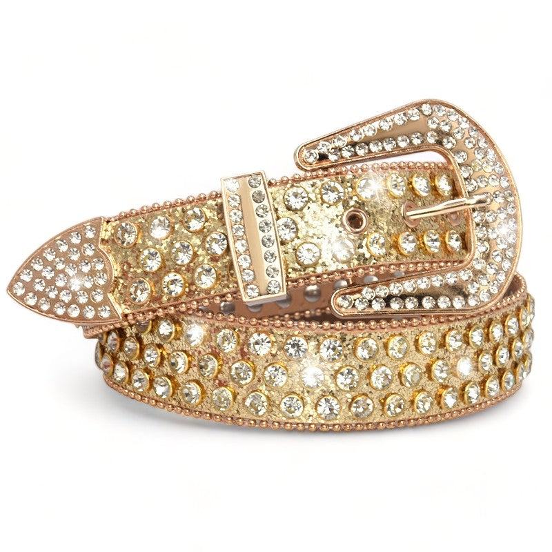 Ceinture en Or et Diamants Radieuse - ceinture glamour - Ceinture en Or et Diamants pour un Style Glamour