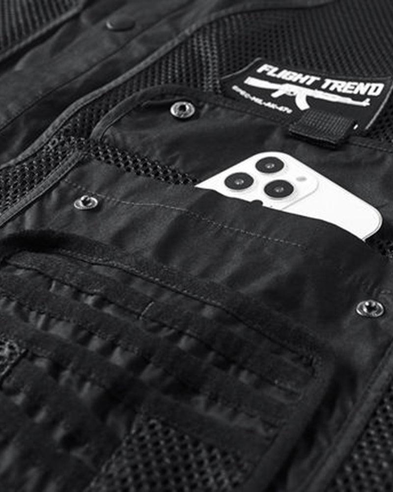 Chemise Haut Superposé Noir Chic - style warcore - Chemise Haut Superposé Noir Chic pour un Style Unique