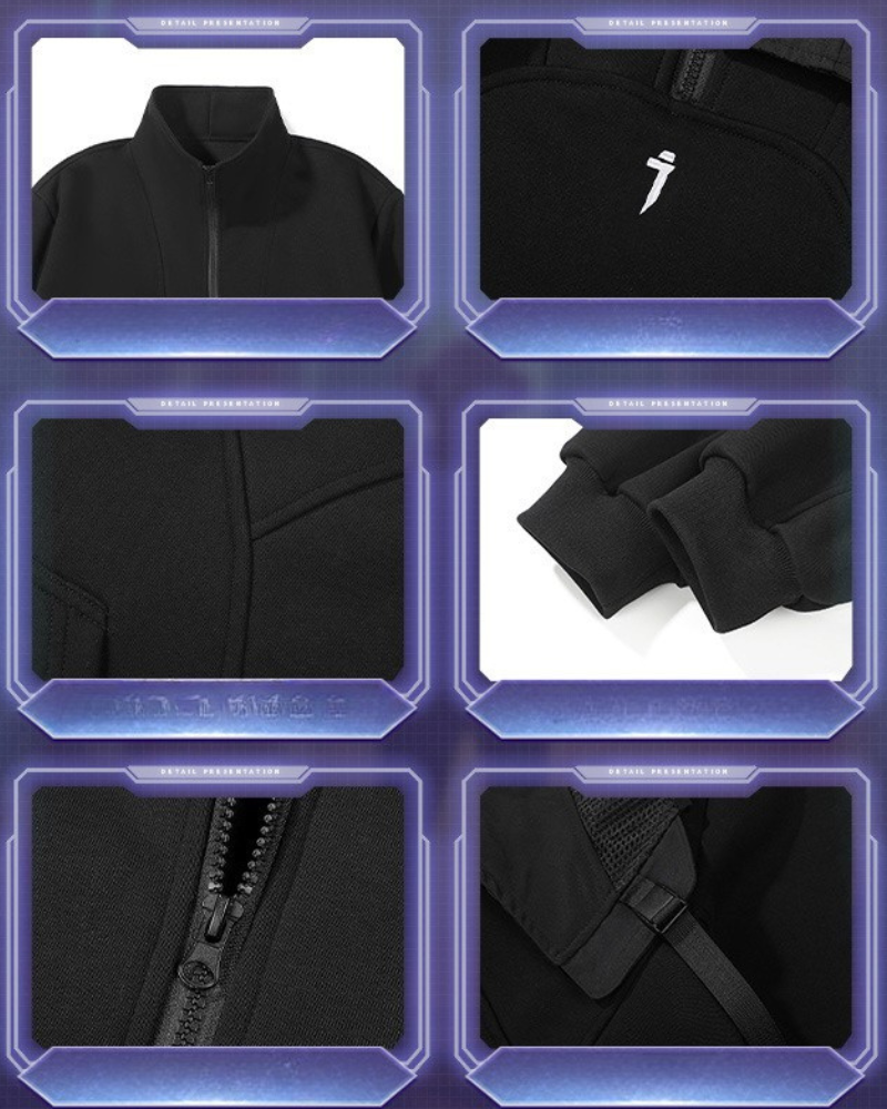 Gilet à Capuche Superposé Toutes Saisons - gilet fonctionnel - Gilet à Capuche Superposé pour un Style Urbain Unique