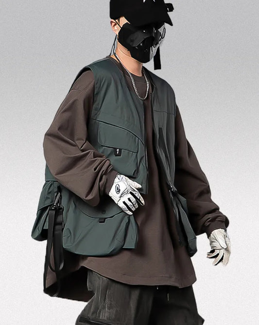 Gilet Urbain Essentiel Tech - gilet techwear - Gilet Techwear Urbain Léger et Résistant à l'Eau