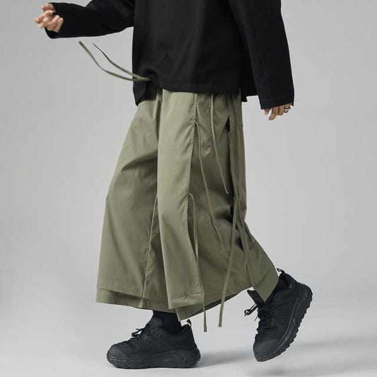 Pantalons Hakama Chic Détendus