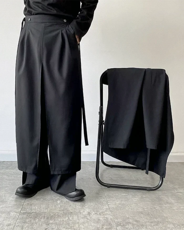 Pantalons Hakama avec Jupe Détachable